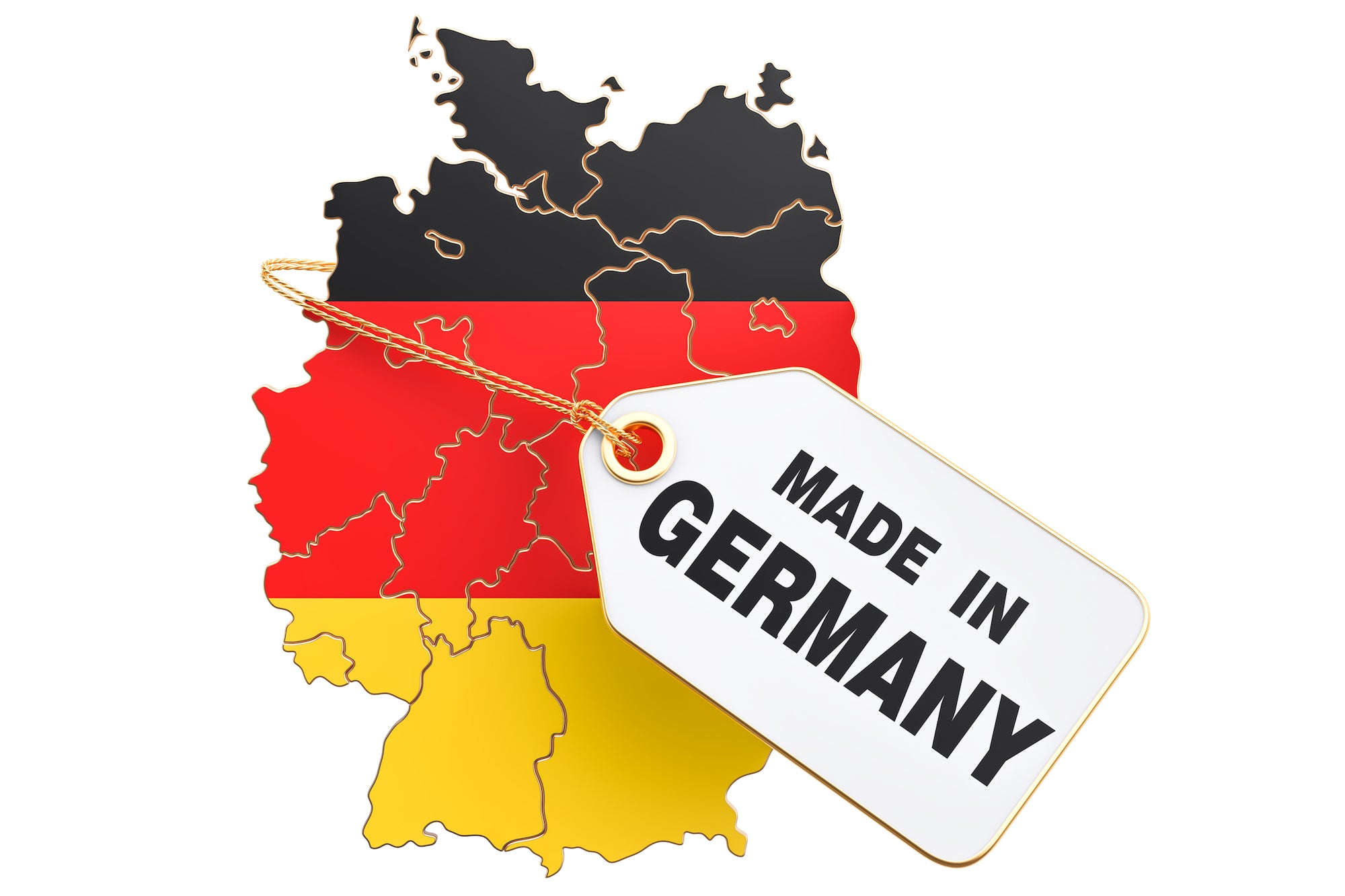 Deutschlandkarte Made in Germany 